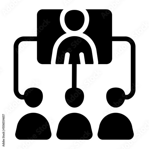 Website display Solid Icon