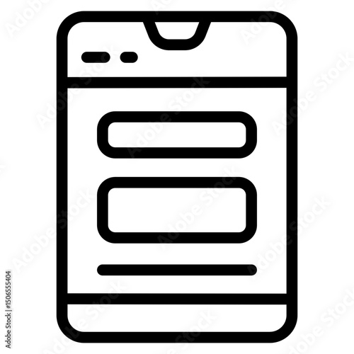 Web display Line Icon