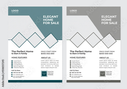 Real Estate flyer layout design