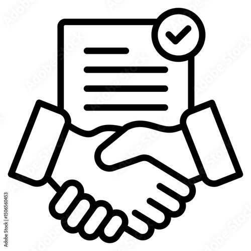 Negotiation line icon