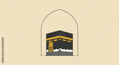 The Kaaba in Mecca: A Blend of Minimalism and Intricate Design