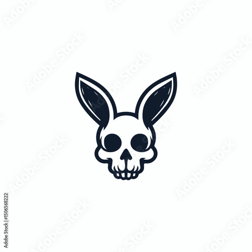 Skull rabbit logo