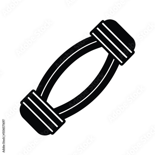Resistance Band Icon - Gym Accessory Vector