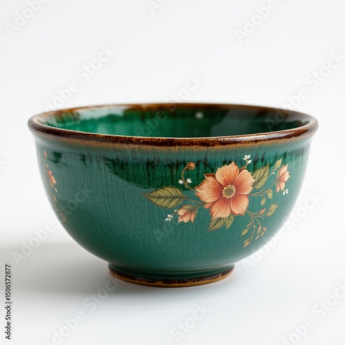 Wallpaper Mural Decorative Ceramic Bowl with Floral Design Torontodigital.ca