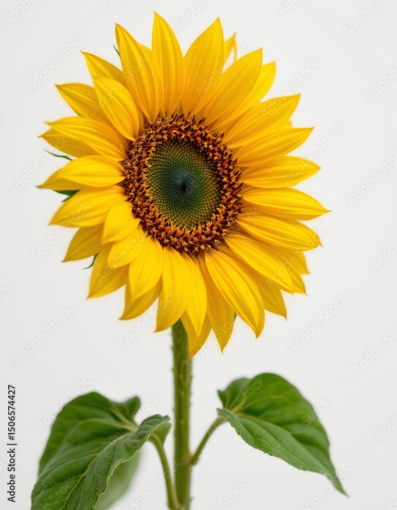 Fototapeta premium Bright Yellow Sunflower Blossom