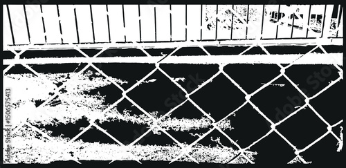 Barbwire isolated silhouette, Fence wire mesh barbed wire , barbed wire fence on the border