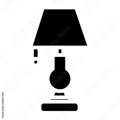 Table Lamp Line Icon Style