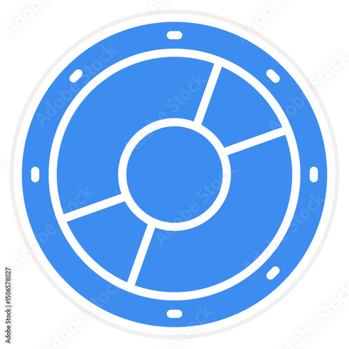 Viking Shield Icon Style