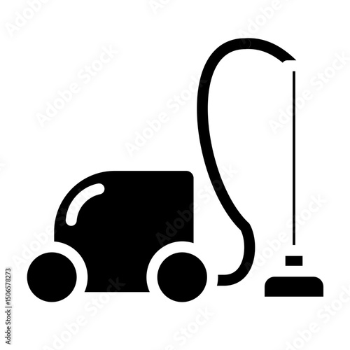 Vacuum Cleaner Line Icon Style