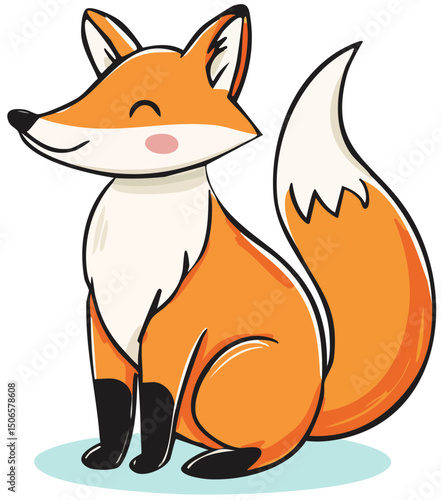 Cute Cartoon Fox