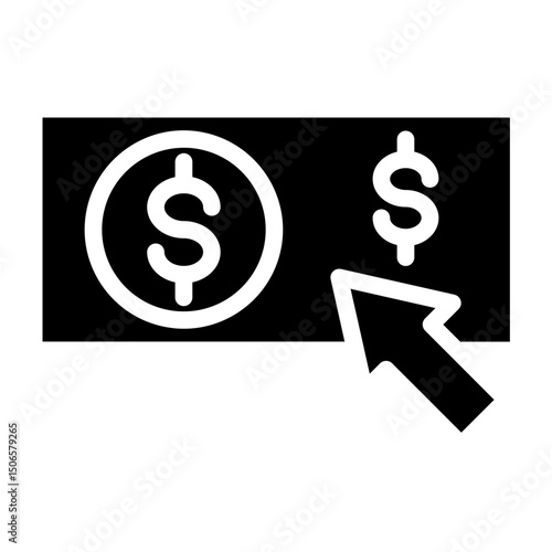 Pay Per Click Line Icon Style