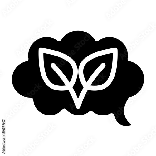 Think Green Line Icon Style