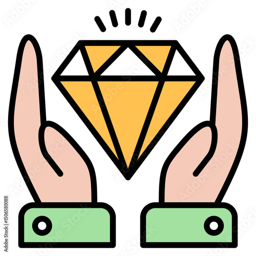 Value outline color icon