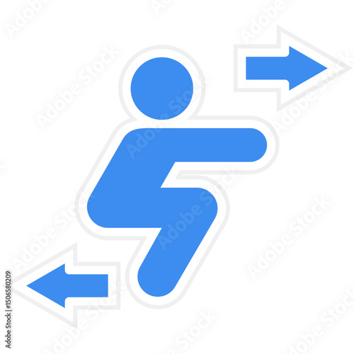 Squat Icon Style