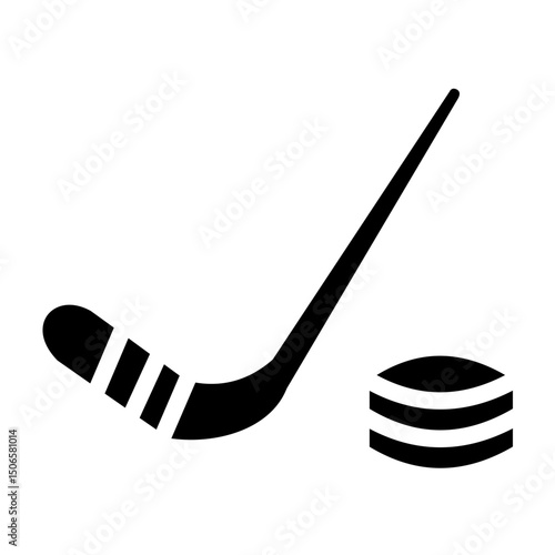Photography Ice Hockey Line Icon Style