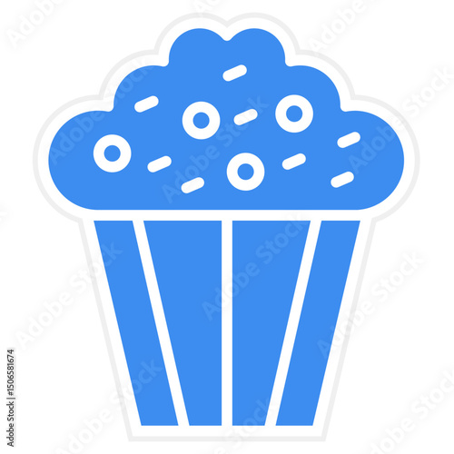 Coffee Muffin Icon Style