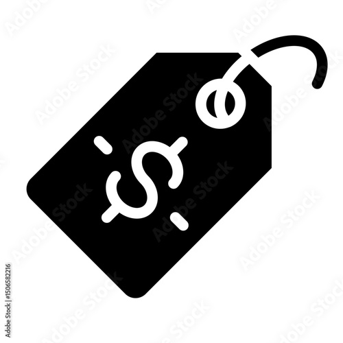 Price Tag Line Icon Style