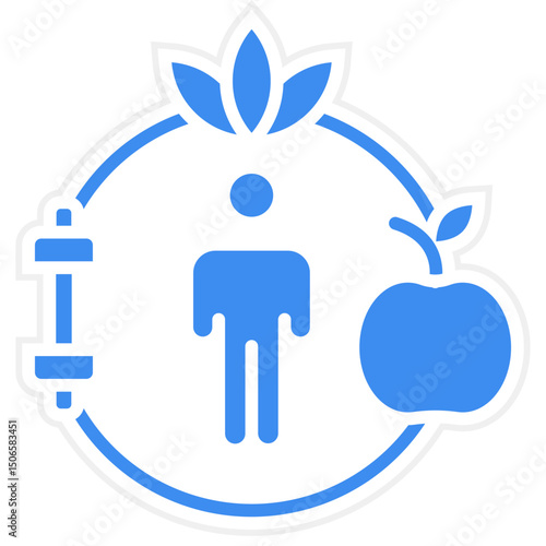 Healthy Lifestyle Icon Style