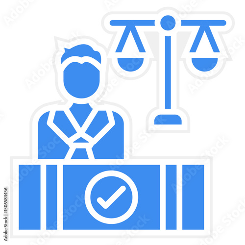 Court Appearance Icon Style