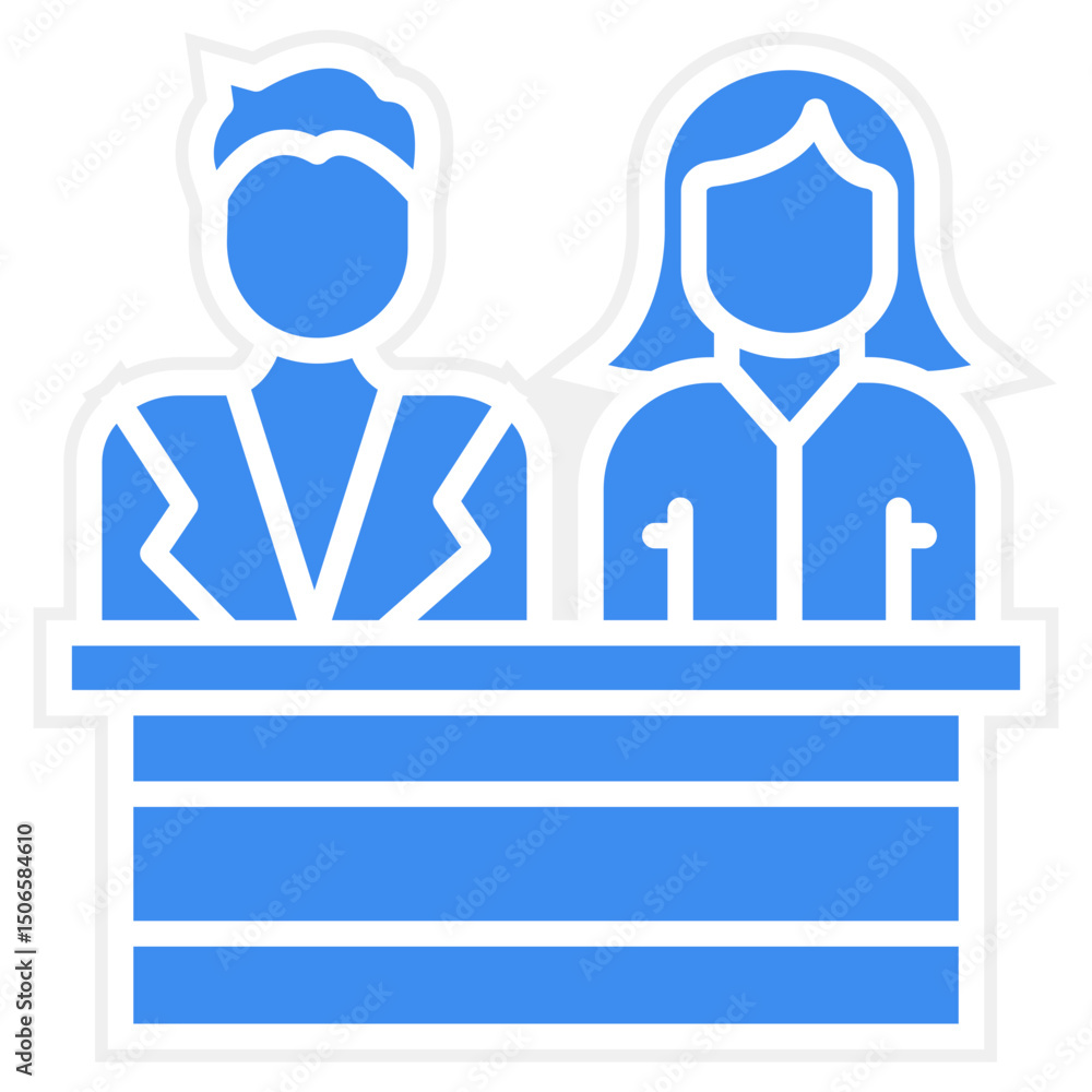 Fototapeta premium Jury Icon Style