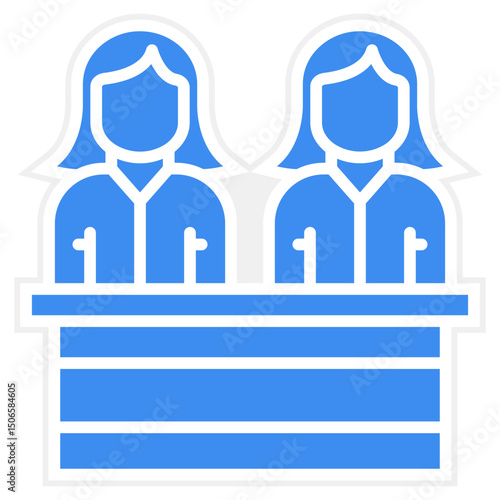 Juror Female Icon Style