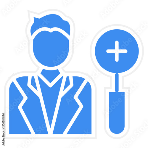 Dermatologist Male Icon Style