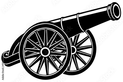 Vintage Cannon Illustration Historical Artillery Weapon, cannon, artillery, vintage, weapon, resource, force, strength, picture, war, clipart, clip, download, free, artwork, heritage, asset, fight, di