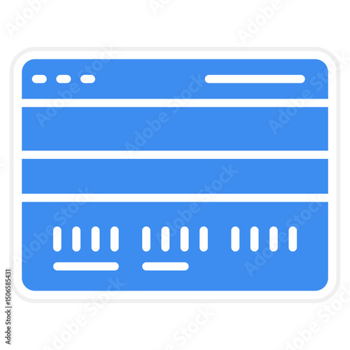 Credit Card Installment Icon Style