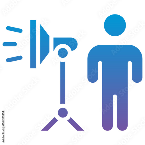 Studio Lighting Setup Icon