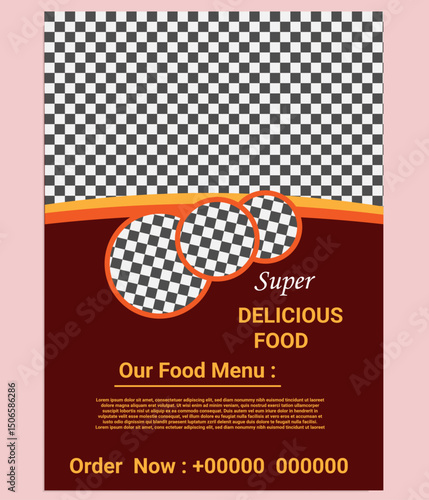 Professional Restaurant Flyer Design Template, Creative Restaurant Flyer Design Template, Modern Restaurant Flyer Design Template.