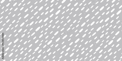Simple rain pattern. Diagonal dashed lines. Rainy season background. White Water drops or raindrops seamless pattern. Vector illustration.