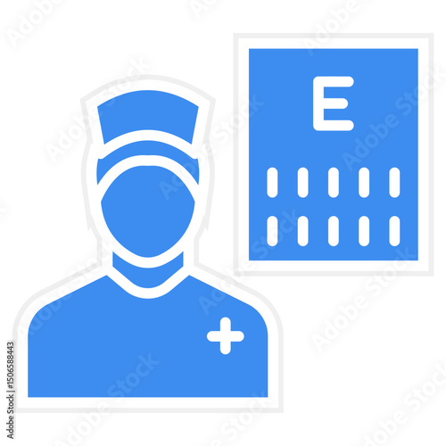 Optometrist Male Icon Style