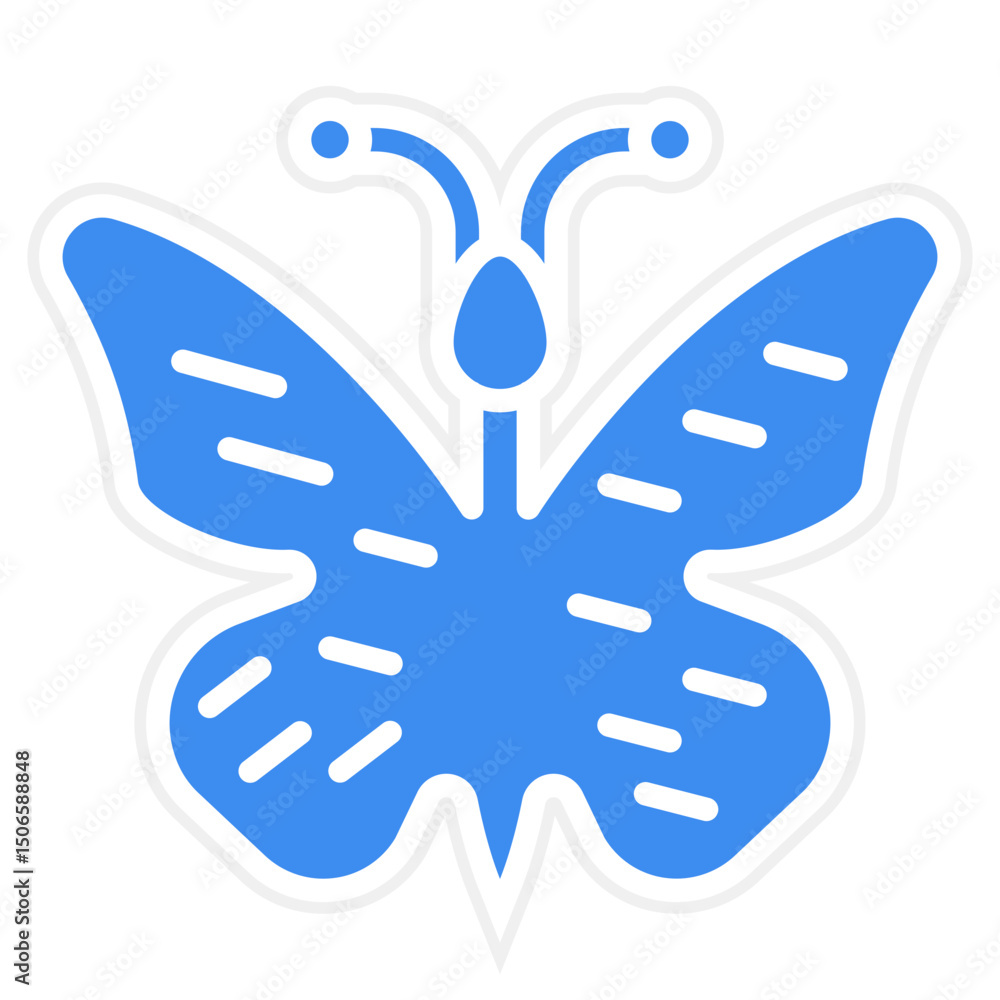 Fototapeta premium Butterfly Icon Style