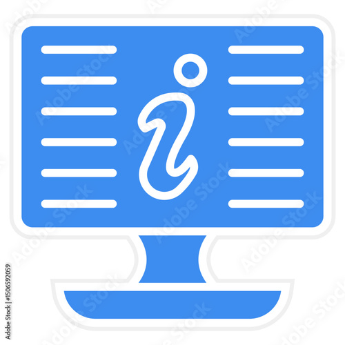 Digital Information Icon Style
