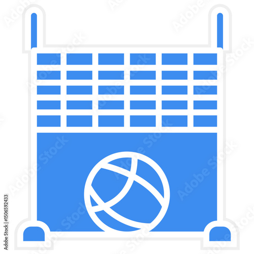 Beach Volleyball Icon Style