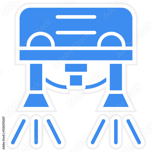 Flyboarding Icon Style