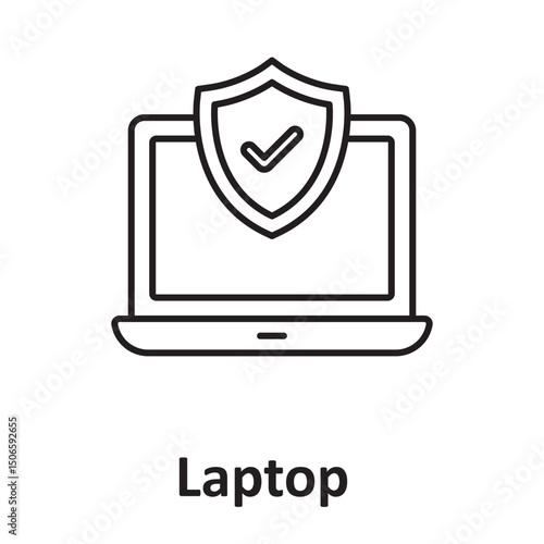 Free Download Laptop insurance :Vector Icon which can easily modify or edit - GFXLoad