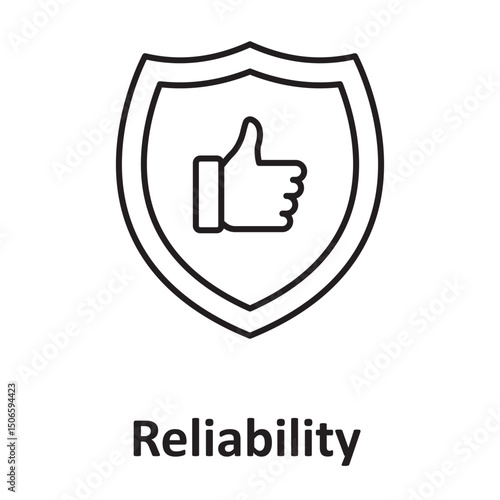 Reliability :Vector Icon which can easily modify or edit