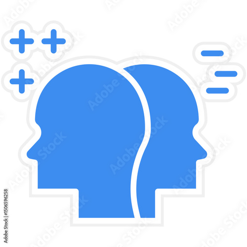 Bipolar Disorder Icon Style