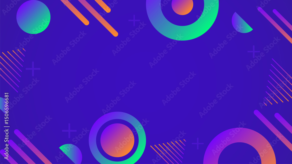 Fototapeta premium Geometric Abstract Gradient Vector Background