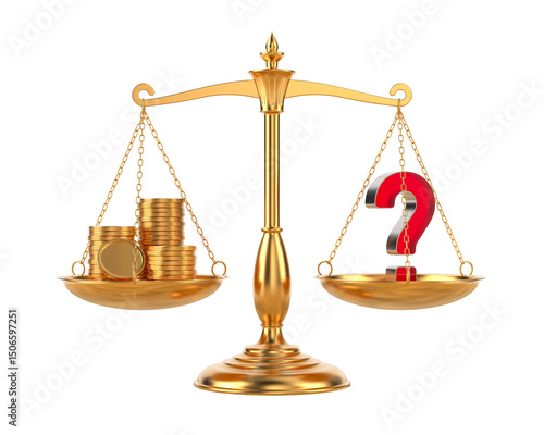 Scale on white background. ...