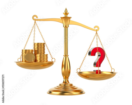 Scale on white background. ...