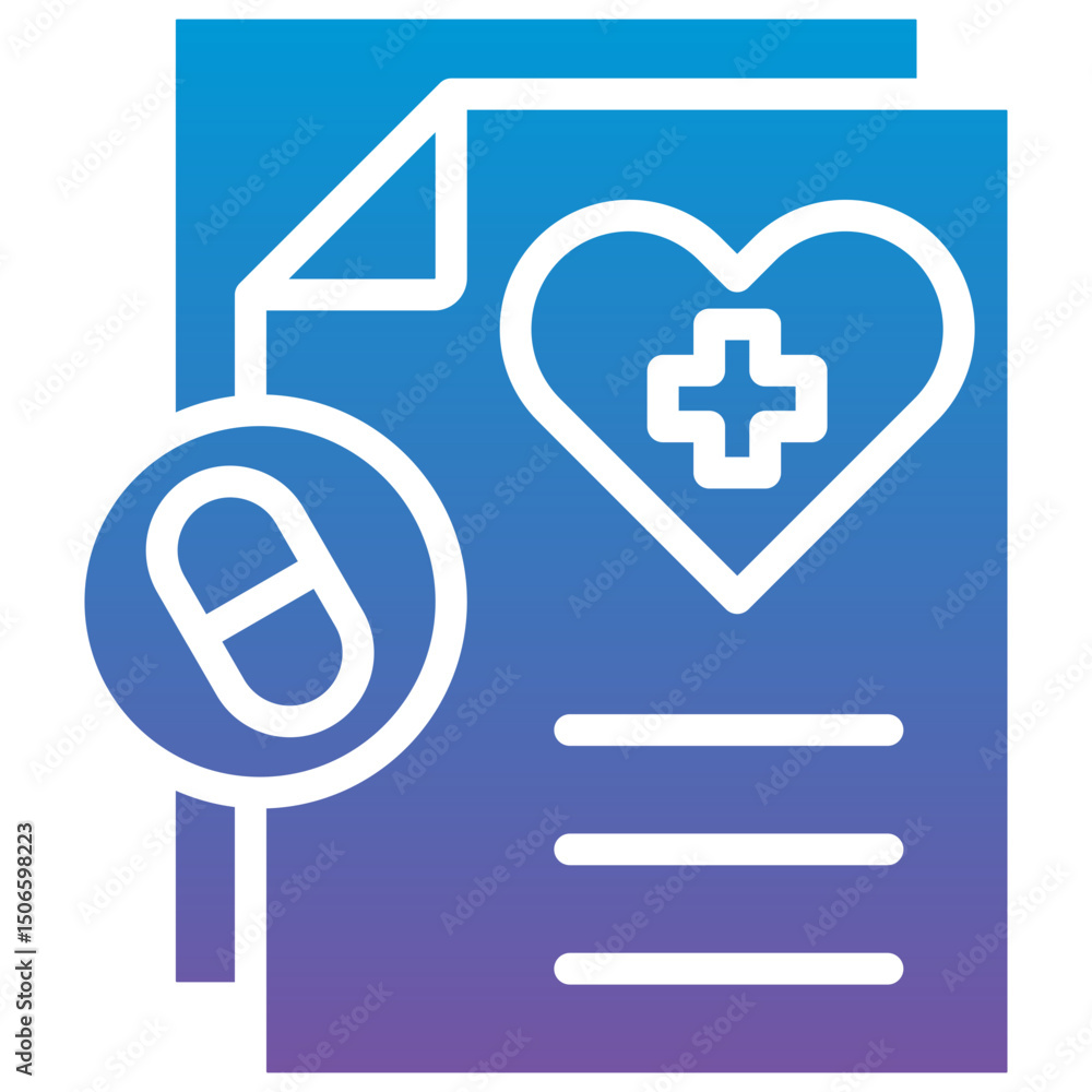 Fototapeta premium Medical Form Icon