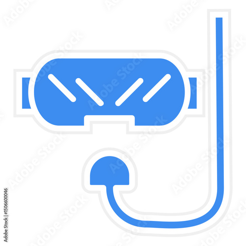 Diving Mask Icon Style