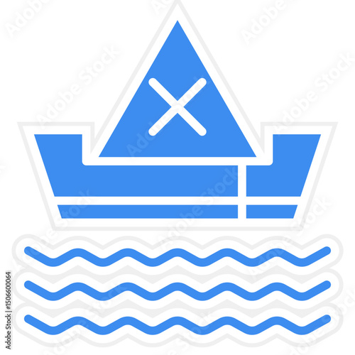 Pirate Ship Icon Style