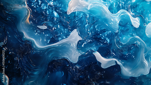 Serene Ocean Views and Flowing Fabric Concepts – Abstract & Scenic Coastal Backgrounds