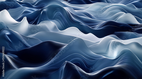 Serene Ocean Views and Flowing Fabric Concepts – Abstract & Scenic Coastal Backgrounds