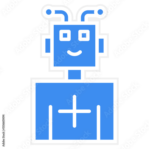 Robotic Nurse Icon Style