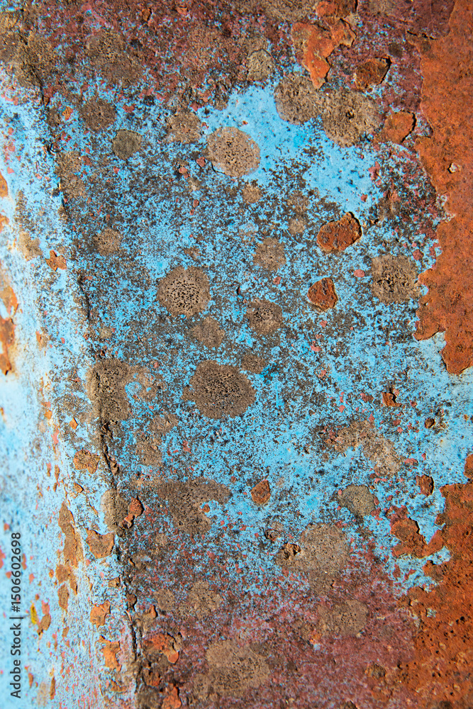 rusty metal blue background surface texture rusty metal blue background surface texture