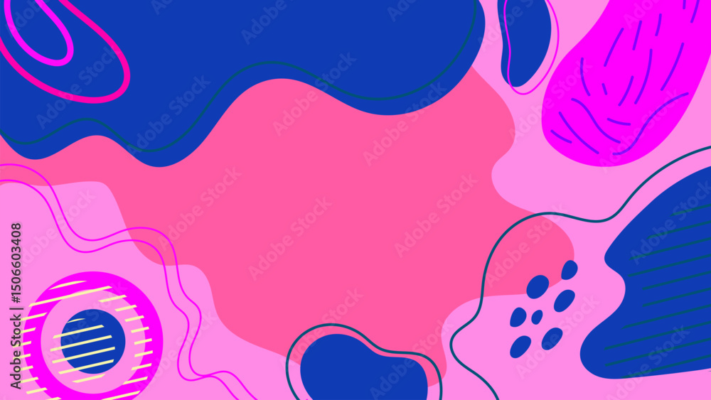 Hand Drawn Flat Vector Background